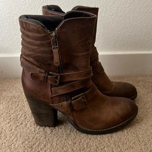 Steve Madden Raleigh Heeled Leather Boots